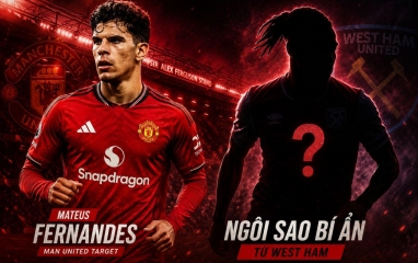 Không chỉ Mateus Fernandes, Man United bất ngờ nhắm một ngôi sao nữa của West Ham