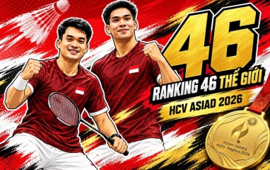 Thắng ngoạn mục, Indonesia thêm một lần gieo sầu cho cầu lông Trung Quốc tại ASIAD 2026