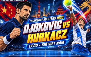 Lịch thi đấu tennis hôm nay 9/10: Tâm điểm Novak Djokovic vs Hubert Hurkacz