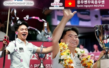 CHÍNH THỨC: Cơ thủ Việt Nam đi vào lịch sử với chức vô địch PBA Tour trên đất Hàn Quốc