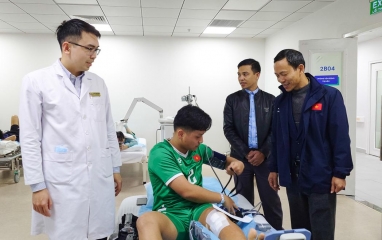 VFF có hành động với tuyển thủ Việt Nam bị đứt dây chằng