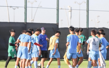 U17 Việt Nam có buổi tập đầu tiên tại Ả Rập Xê Út