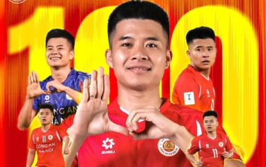 Tiền vệ trụ số 1 ĐT Việt Nam đạt cột mốc ấn tượng cùng CAHN