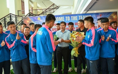 Đối thủ cuối cùng của tuyển Việt Nam chính thức có mặt tại Phú Thọ
