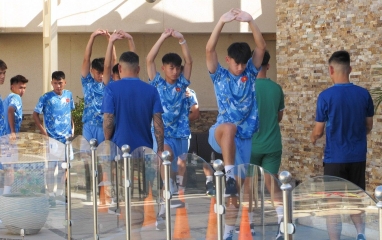 U17 Việt Nam thả lỏng tinh thần trước trận ra quân giải châu Á