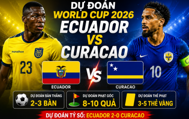 Dự đoán bàn thắng, góc & thẻ phạt Ecuador vs Curacao - World Cup 2026