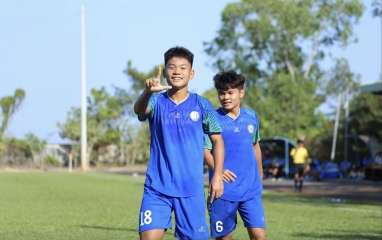Con trai Quang Hải lập cú đúp, giúp đội nhà giành chiến thắng