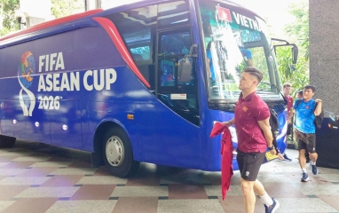 ĐT Việt Nam có mặt tại Jakarta, chuẩn bị cho trận đấu với Pakistan