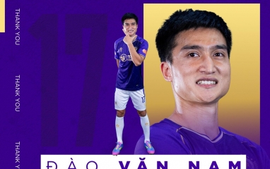 Hà Nội FC bất ngờ chia tay trung vệ Đào Văn Nam