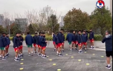 U23 Việt Nam tăng cường tập luyện, sẵn sàng đấu CHDCND Triều Tiên