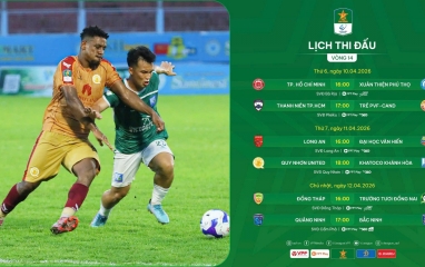 Trước vòng 14 giải hạng Nhất 2025/26: Nghẹt thở cuộc đua Á quân