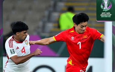 AFC vinh danh 1 cầu thủ U23 Việt Nam sau trận thắng U23 UAE