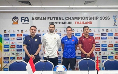 HLV ĐT futsal Việt Nam cảnh báo sức mạnh Indonesia trước bán kết futsal Đông Nam Á 2026