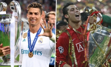Ronaldo bị loại khỏi đội hình hay nhất lịch sử Champions League