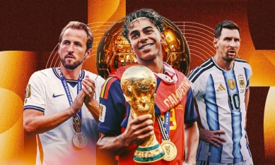 BXH Quả bóng vàng 2026: Lộ cái tên thắng áp đảo Messi, Mbappe