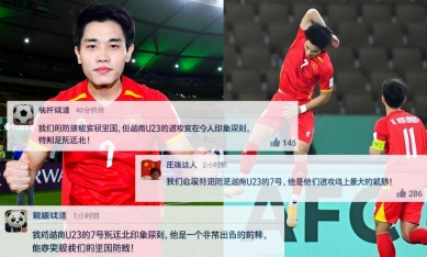 CĐV Trung Quốc đồng loạt lên tiếng về Đình Bắc trước trận bán kết