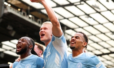Haaland ghi bàn, Man City hiên ngang ngôi đầu Ngoại hạng Anh 2026/27