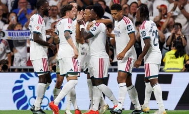 Trực tiếp bóng đá AS Roma 1-1 Real Madrid: Mbappe tỏa sáng