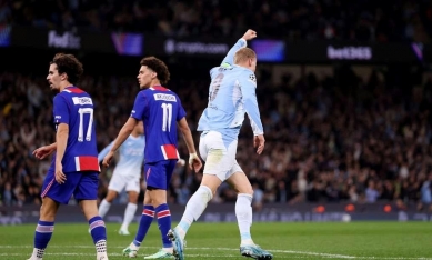 Haaland lập cú đúp, Man City vẫn thảm bại trước PSG ngay tại Etihad