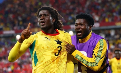 Ghana giật chiến thắng không tưởng trước Panama ở phút 95