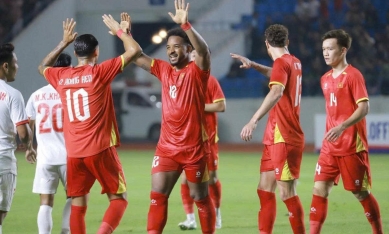 Trực tiếp bóng đá Việt Nam 4-0 Myanmar: Đình Bắc nổ súng