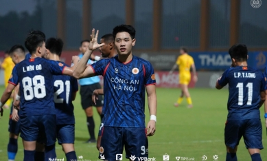Trực tiếp bóng đá PVF CAND 0-1 CAHN: Đình Bắc nổ súng
