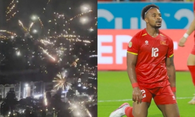 NÓNG: CĐV Indonesia bắn pháo hoa, ĐT Việt Nam bị mất ngủ