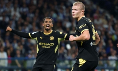 Haaland lập cú đúp, Man City vượt ải Porto ở trận ra quân C1