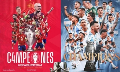 LĐBĐ Argentina từ chối đá Finalissima với Tây Ban Nha tại Bernabeu