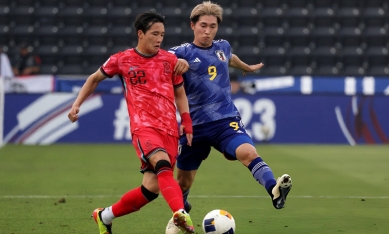 Trực tiếp U23 Nhật Bản 0-0 U23 Hàn Quốc: Thế trận 1 chiều