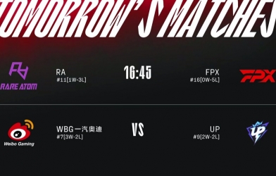 Lịch thi đấu LPL hôm nay ngày 29/6: WBG tiến vào top 5?