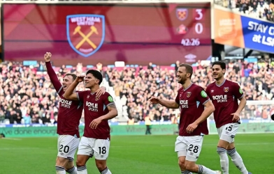 West Ham thắng thuyết phục, tiếp lửa cuộc đua trụ hạng Premier League