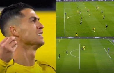 Trận đấu 'đen đủi' của Ronaldo khi xà ngang, trọng tài và HLV đều quay lưng