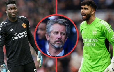 Huyền thoại MU gây sốc với nhận định về Raya và Onana