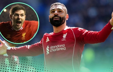 Salah san bằng kỷ lục của Steven Gerrard tại Liverpool