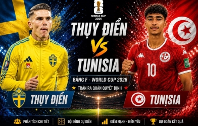 Đội hình mạnh nhất Thụy Điển vs Tunisia: Hàng công thượng hạng!