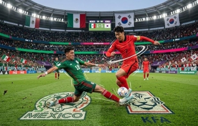 Trực tiếp bóng đá Mexico vs Hàn Quốc, 8h00 hôm nay 19/6