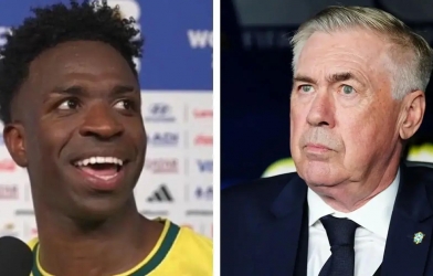 Vinicius bật mí lời hứa với Ancelotti sau cú đúp cho Brazil