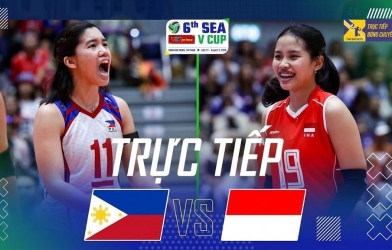 Trực tiếp bóng chuyền Philippines vs Indonesia, 16h00 hôm nay 2/8