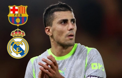 Barca bất ngờ nhảy vào cuộc đua giành chữ ký của Rodri cùng Real Madrid