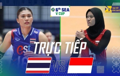 Trực tiếp bóng chuyền nữ Thái Lan vs Indonesia, 16h30 hôm nay 8/8