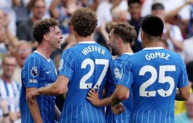 Brighton hủy diệt Aston Villa 4-0 ngày khai màn Premier League