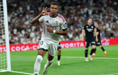 Mbappe lập hat-trick, Real Madrid đè bẹp Real Sociedad 4-1