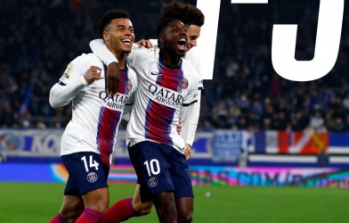 Dembele chuộc lỗi, PSG ngược dòng kịch tính trên sân Strasbourg