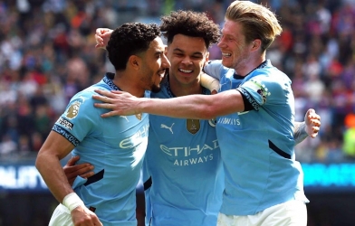 Hàng công bùng nổ, Man City ngược dòng cảm xúc trước Crystal Palace