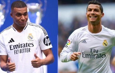 Mbappe vượt mặt Ronaldo ngay mùa đầu tiên tại Real Madrid
