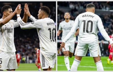 Mbappe san bằng kỷ lục của Ronaldo, Real Madrid áp sát Barca tại La Liga