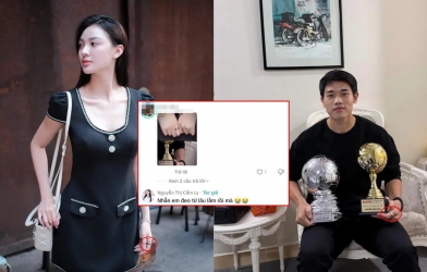 Thực hư chuyện nàng Á hậu đeo nhẫn đôi, ngầm 'đánh dấu chủ quyền' với Đình Bắc