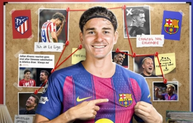 Atletico chốt giá bán Julian Alvarez cho Barca, tạo bom tấn thế hệ mới