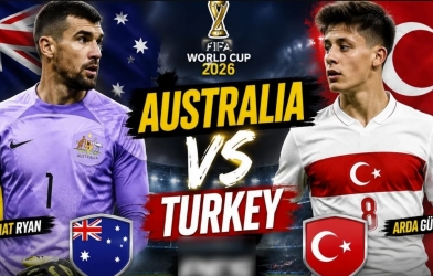 Link xem trực tiếp Australia vs Thổ Nhĩ Kỳ hôm nay 14/6 trên VTV